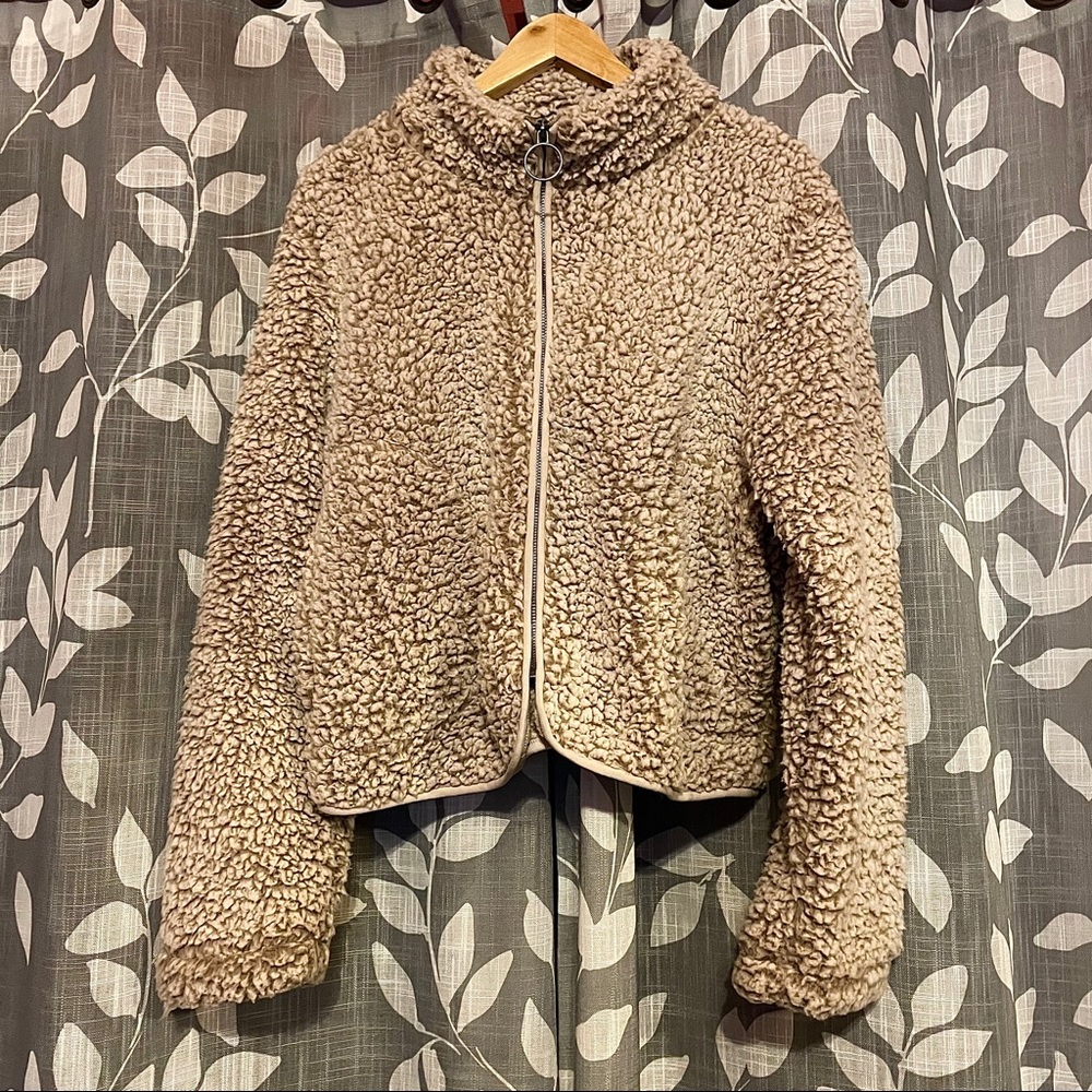 Fuzzy Zip-Up Jacket